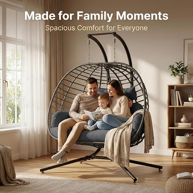 SWITTE Double Egg Swing Chair - Image 6