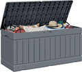 JUMMICO 78 Gallon Outdoor Deck Box Large Resin Storage Box by JUMMICO