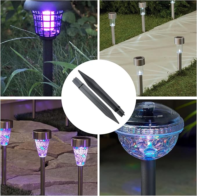 8PCS Torch Stake 8.26 Inch Pathway Light Stake Plastic Path Light Replacement - Image 7