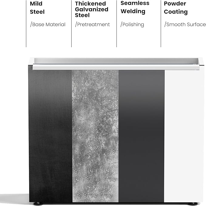 GSK White Metal Planter Box - Image 7