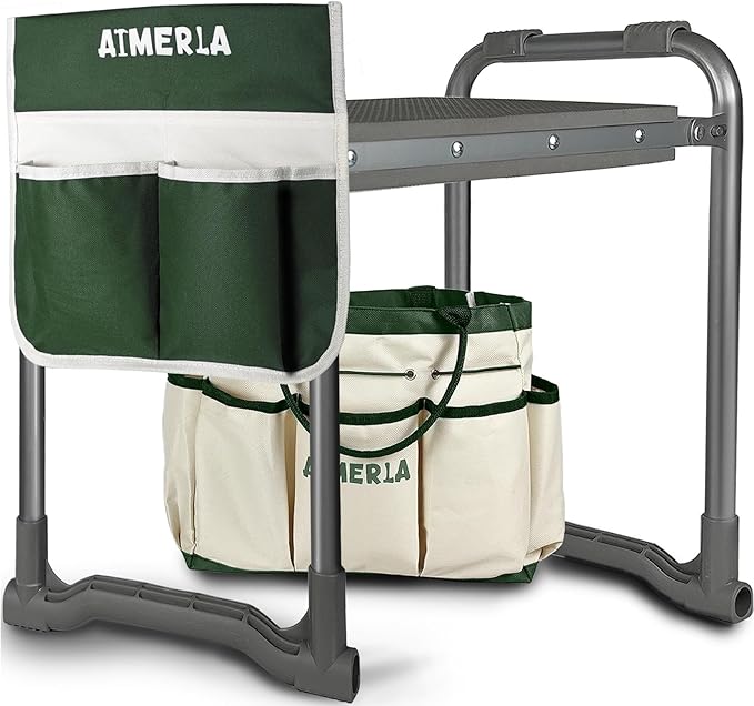 Aimerla Foldable Garden Kneeler Seat Heavy Duty Gardening Stool by Aimerla