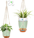 2-Pack 7.2-Inch Self-Watering Hanging Planters by QCQHDU