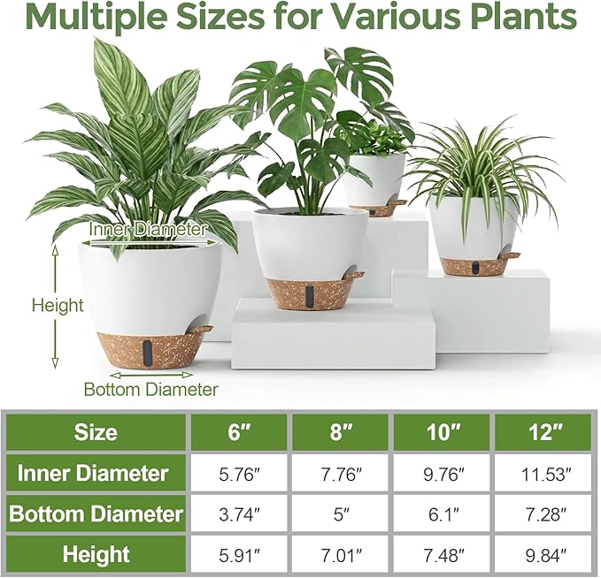 Plant Pots, Modern Planters for Indoor Outdoor Plants, Room & Office Décor - Image 4