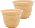 The HC Companies Sierra Round Self-Watering Pot by TheHCCompanies