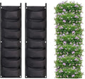 LITLANDSTAR Hanging Planter Bags, 2 Pack 7 Pocket Hanging Vertical Wall Planter by LITLANDSTAR