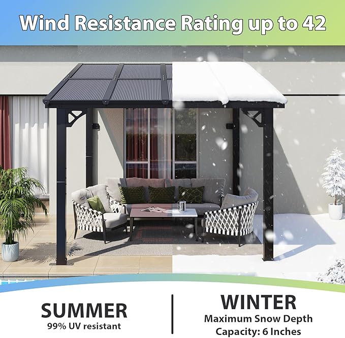 Aoxun 8'x 10' Premium Gazebo - Image 3