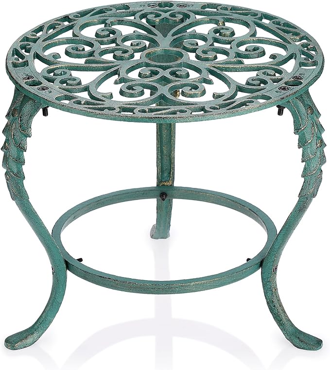 OwnMy Cast Iron Plant Stand Heavy Duty Vintage Wrought Iron Flower Pot Holder by OwnMy