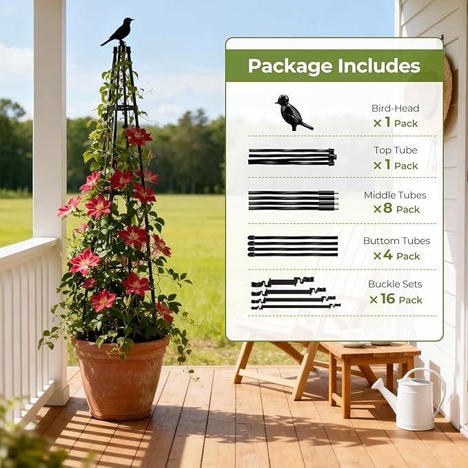Garden Trellis for Climbing Plants Outdoors, Vegetables - Image 7