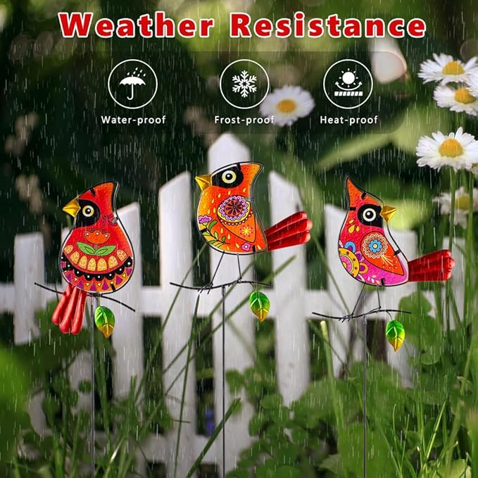 Decorative Garden Stakes, Waterproof Outdoor Decor Housewarming Present - Image 4