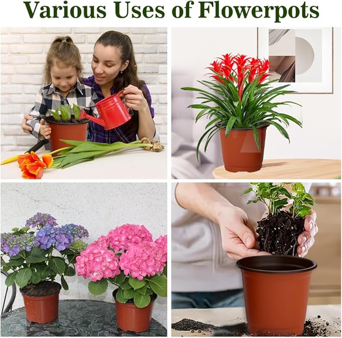 Nursery Pots 100 PCS 6 Inch Plant Pots - Image 6