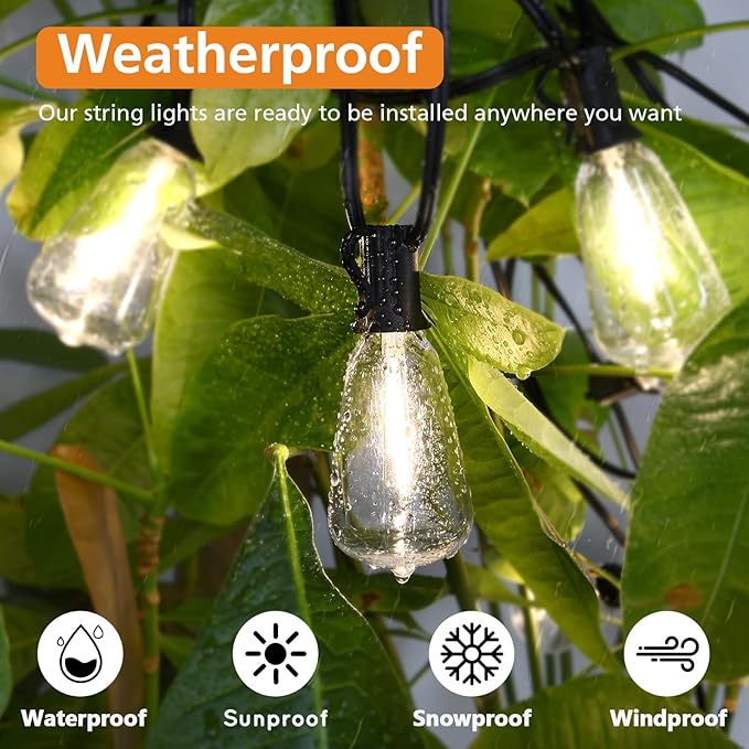 Brightever Dimmable Outdoor String Lights - Image 3