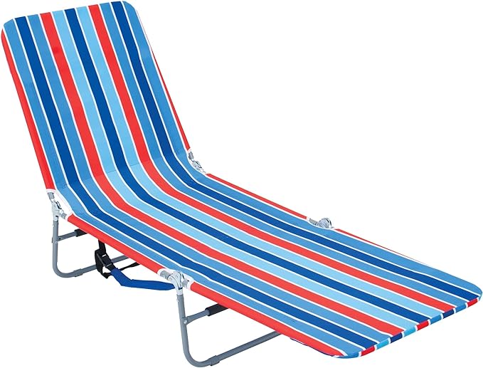 Rio Beach Portable Lay Flat Folding Backpack Beach Lounge Chair by RioBeach