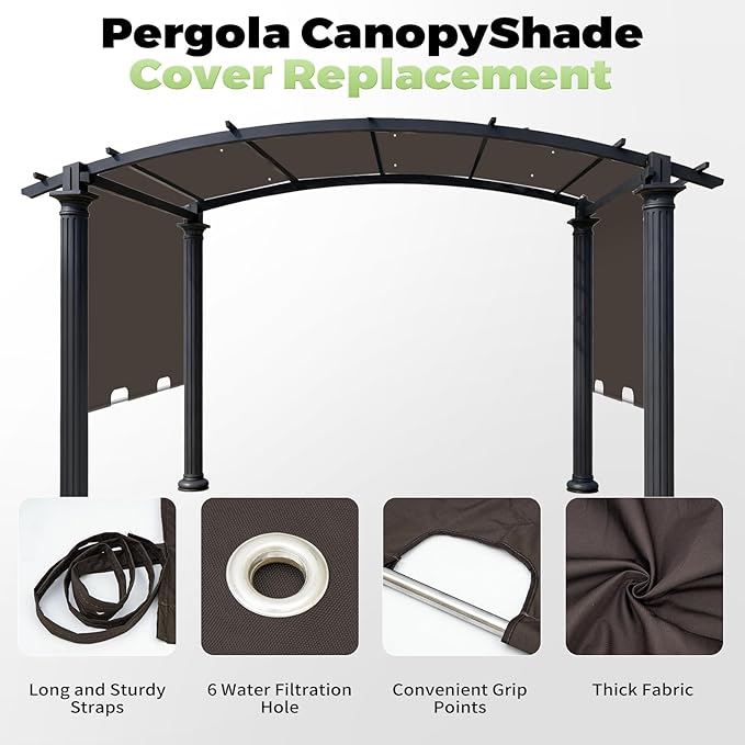 85'' x 208'' Universal Pergola Replacement Cover - Image 6