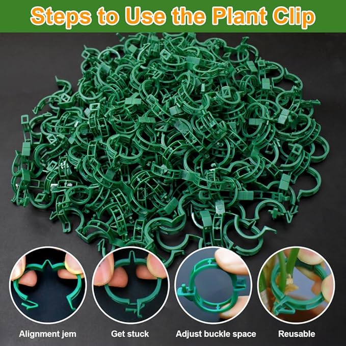 200 Pcs Plant Support Tomato Clips, Garden Clips, Crop Clips - Image 4