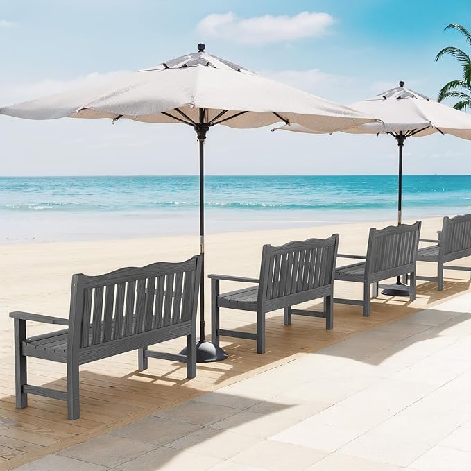 Stoog Outdoor Bench, 2-Person Garden Benches - Image 8