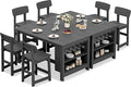SERWALL 8-Piece Counter Height DiningTable Sets by SERWALL