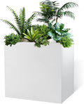 White Metal Planter Box 30" x 12" x 24" by DISCOVERINGBEAUTY