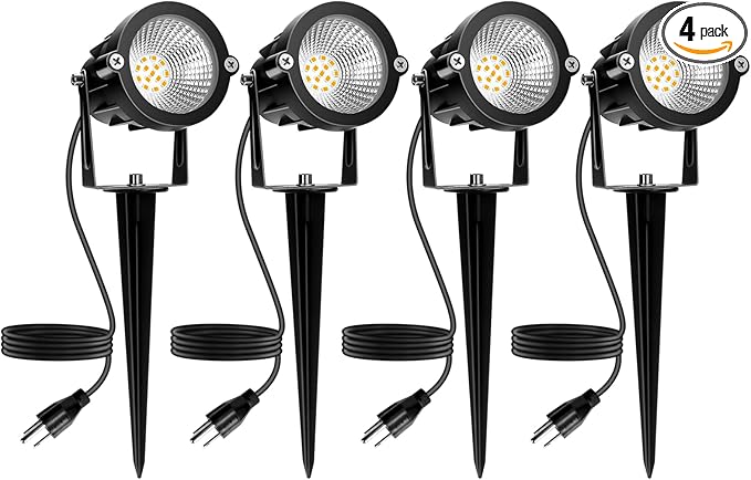 Outdoor Spotlight Warm White 2700K, 10W LED Spot Lights Outdoor by REEGOLD