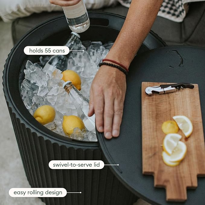 Veradek Outdoor Cooler Side Table - 2 in 1 - Image 6