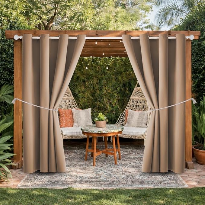 DIVA EN CAMINO DEC Outdoor Patio Curtain Waterproof Darkening Thermal Insulated by DivaenCamino