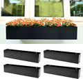 LaLaGreen Wall Planters for Outdoor Plants Carbon Steel Black Metal Hanging by L%C3%A1L%C3%A1Green
