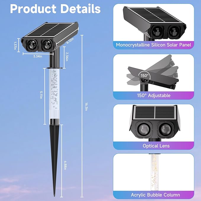 RGB Solar Spot Lights Outdoor - Image 5
