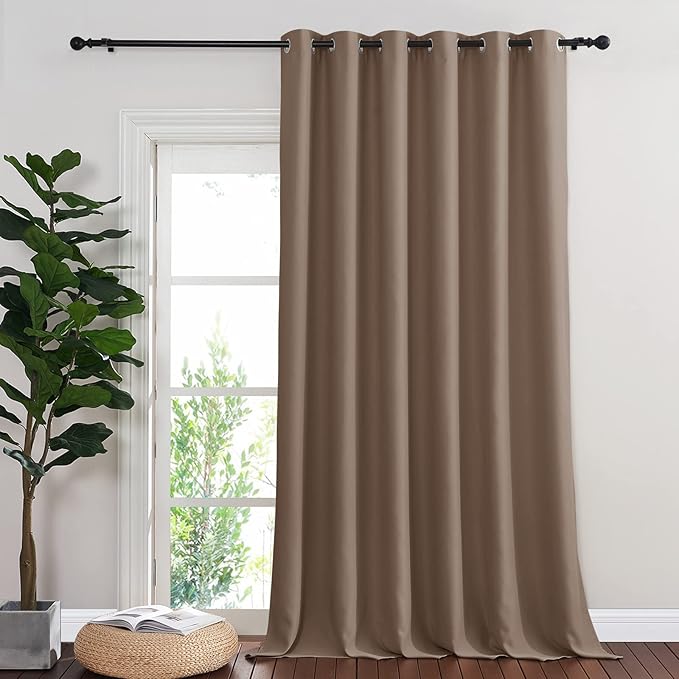 NICETOWN Blackout Curtain for Sliding Door, Grommet Top Thermal Insulated by NICETOWN