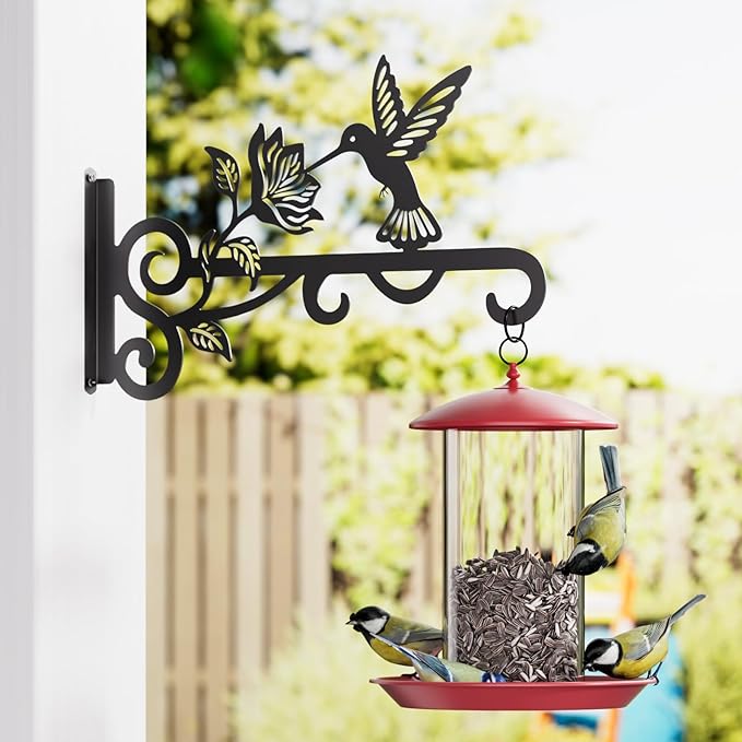 2-Pack Aesthetic Plant Hangers Outdoor – 10 Inch Metal Hanging Plant Bracket - Image 5