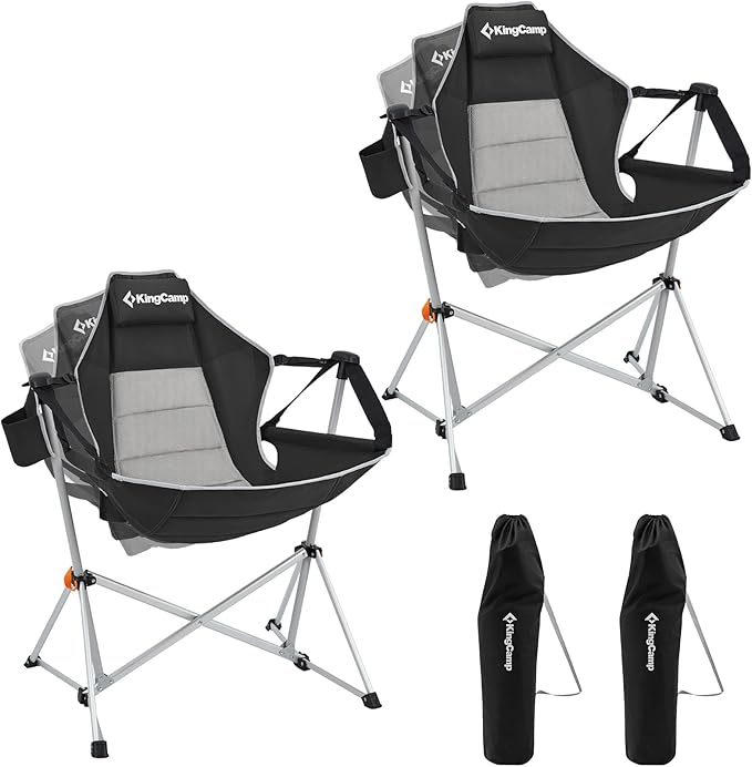 KingCamp Hammock Camping Chair, Swinging Portable Folding Camp Chairs by KingCamp