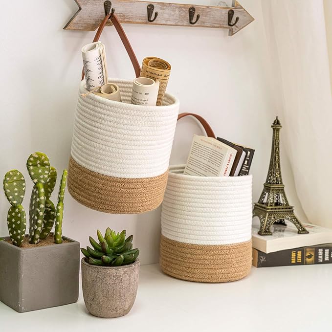 Goodpick 2pack Jute Rope Hanging Basket - Image 7