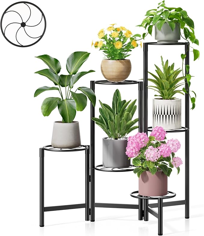 Outdoor Plant Stands for Patio Corner Tall Plant Stand Indoor Metal Flower Pot by Unknown
