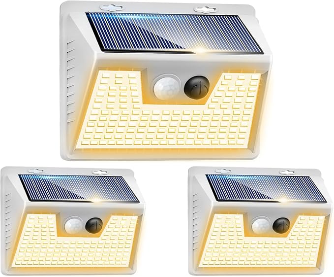Peasur Solar Lights Outdoor Motion Sensor Waterproof, 3 Modes Security Wall by Peasur