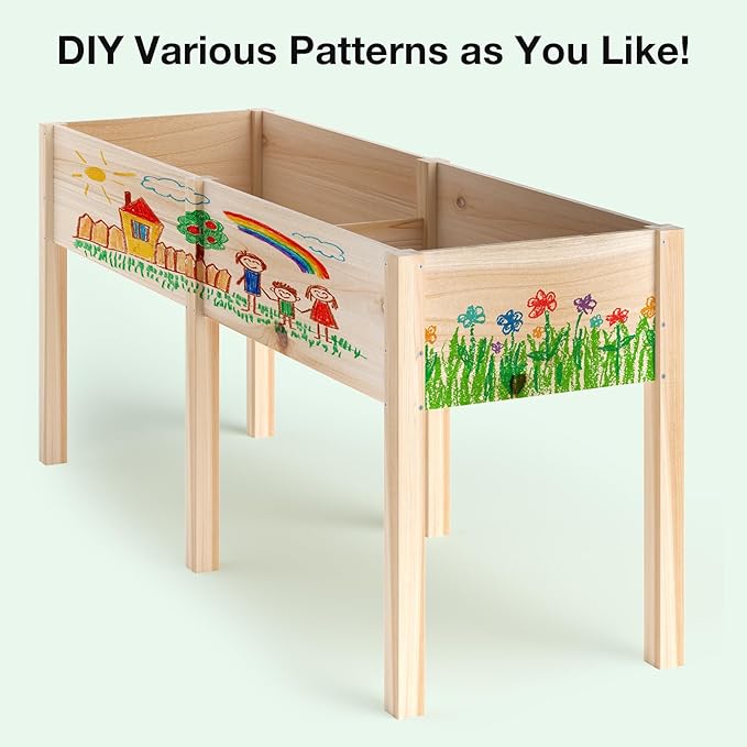 MIXC 72”L X 23”W Raised Garden Bed Outdoors - Image 6