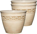 Classic Home and Garden Corinthian Round Planter, Desert Tan by ClassicHomeandGarden