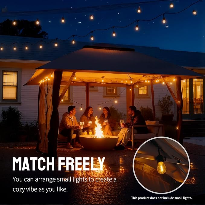 CROWN SHADES 13x13 Pop Up Gazebo, Canopy Tent, Gazebos on Clearance - Image 5