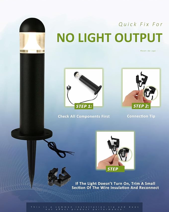 8 Pack Aluminum Low Voltage Landscape Pathway Lights Wired, Outdoor Modern 12V - Image 7