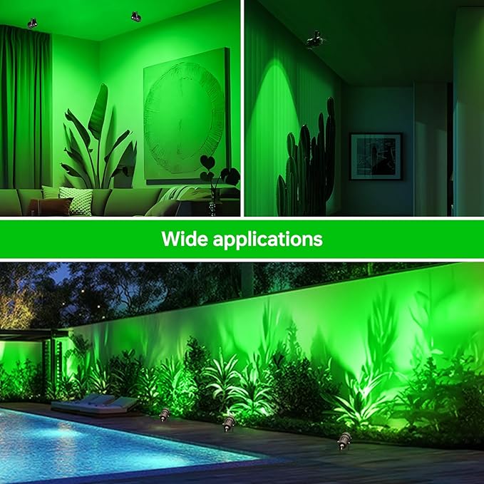 Christmas Spot Lights Outdoor Landscaping Spotlight, 12W Green LED Landscape - Image 7