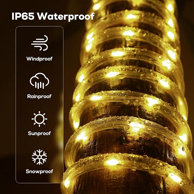 100FT 720 LED Rope Lights Outdoor Waterproof - Image 3