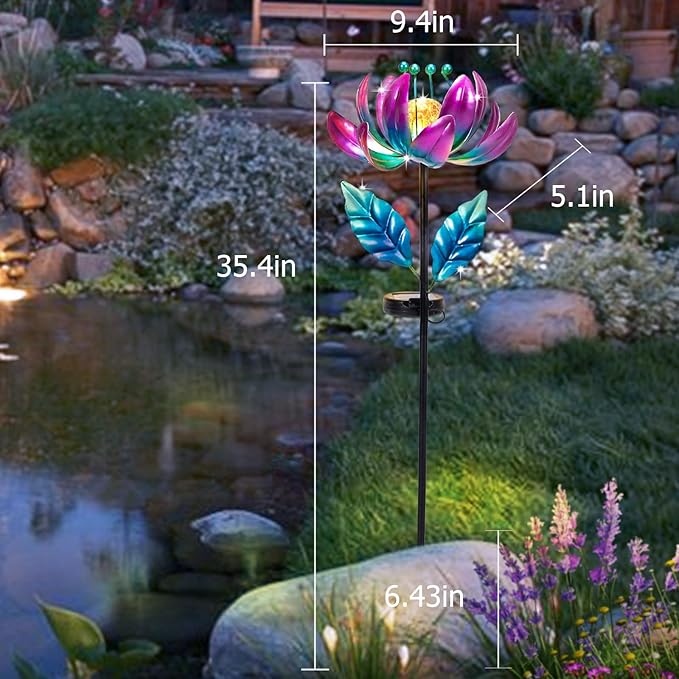 Outdoor Garden Decor Solar Spinners Lights - Image 7