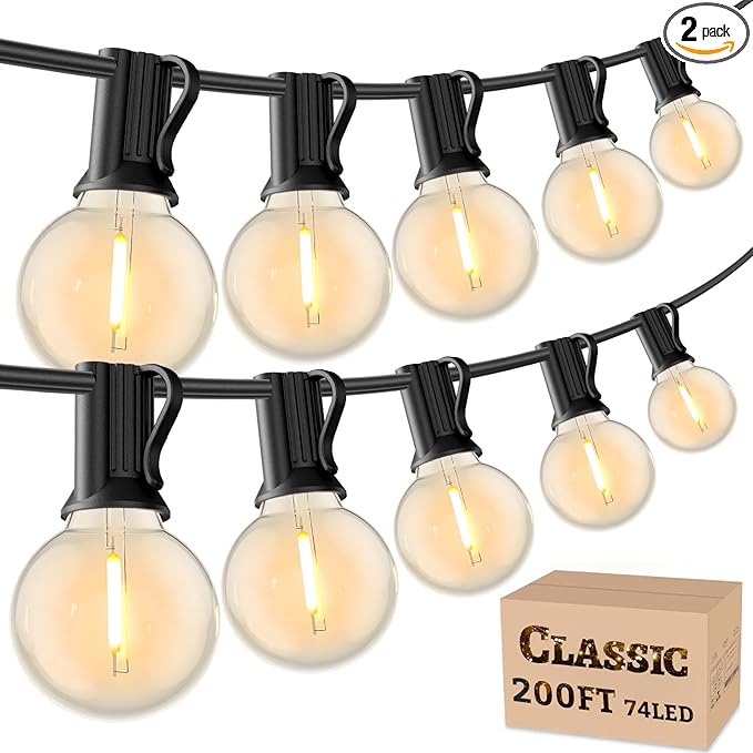 RTTY Classic Series 200FT Outdoor String Lights Expandable System by RTTY