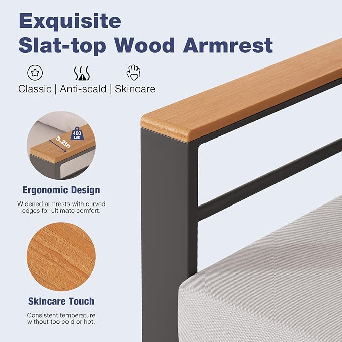 Aoxun Aluminum Patio Furniture Set - Image 3