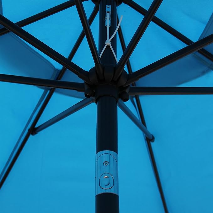 Blissun 9' Outdoor Patio Umbrella, Outdoor Table Umbrella, Yard Umbrella - Image 4