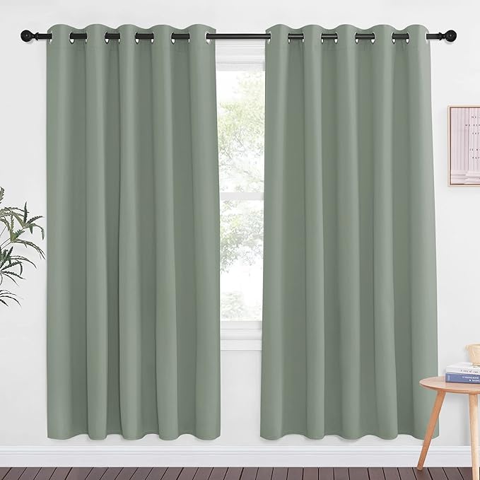 NICETOWN Sage Green Blackout Curtains & Drapes by NICETOWN