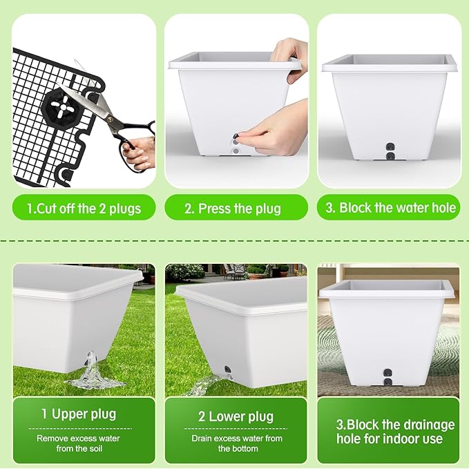 8 Pack 24 Inch Window Planter Box - Image 2