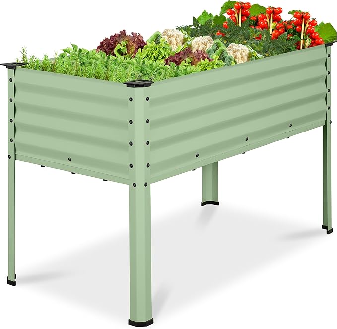 Best Choice Products 48x24x30in Galvanized Raised Garden Bed, Metal Elevated by BestChoiceProducts