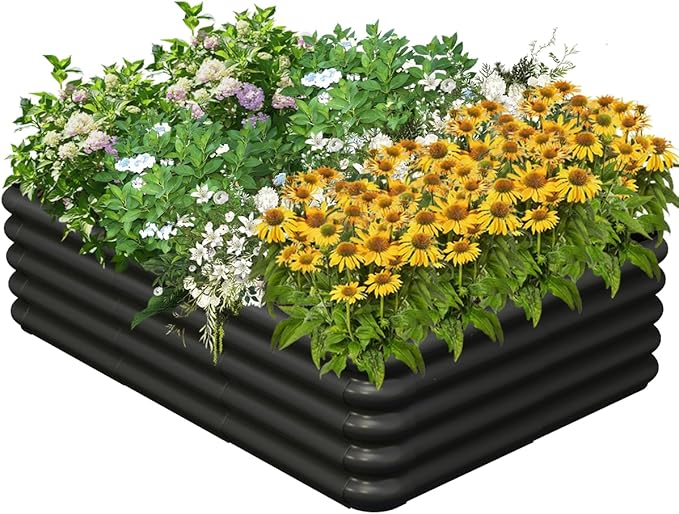 4.3x3.0x1.0ft Raised Garden Bed Kit by Tigerden