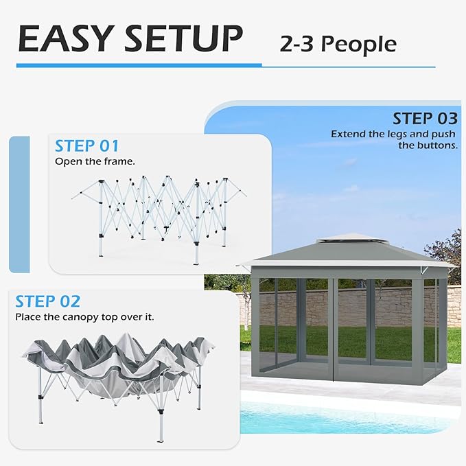 ECOTOUGE Pop Up Canopy Tent - Image 4