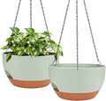Hanging Planters for Outdoor Indoor Plants, 2 Pack 12 Inch Hanging Basket by Lucieblessdesign