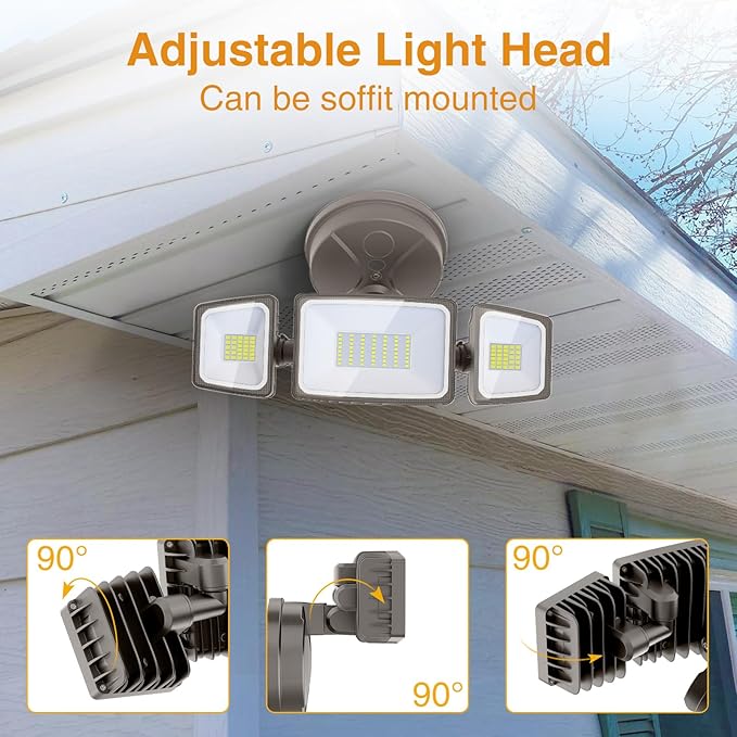 Onforu 2 Pack 75W Flood Lights Outdoor, 7000LM LED Floodlights Switch Controlled - Image 7