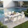 Outdoor Aluminum Patio Dining Table Set by Oasbira
